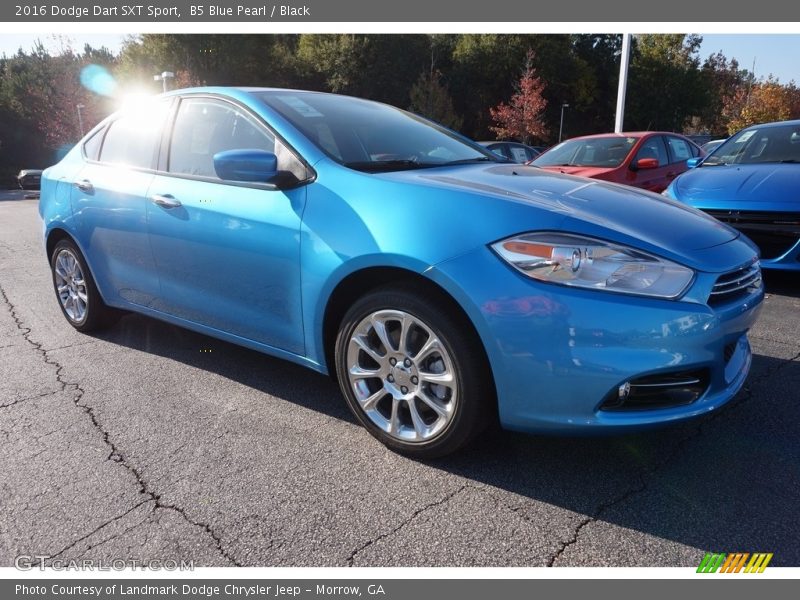 B5 Blue Pearl / Black 2016 Dodge Dart SXT Sport