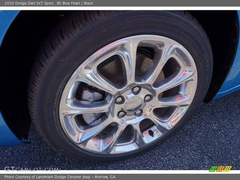 B5 Blue Pearl / Black 2016 Dodge Dart SXT Sport