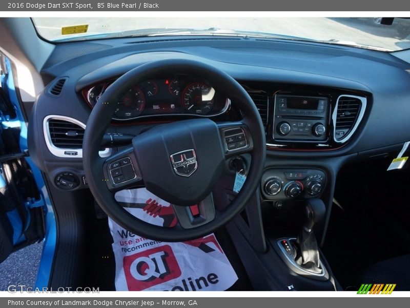 B5 Blue Pearl / Black 2016 Dodge Dart SXT Sport