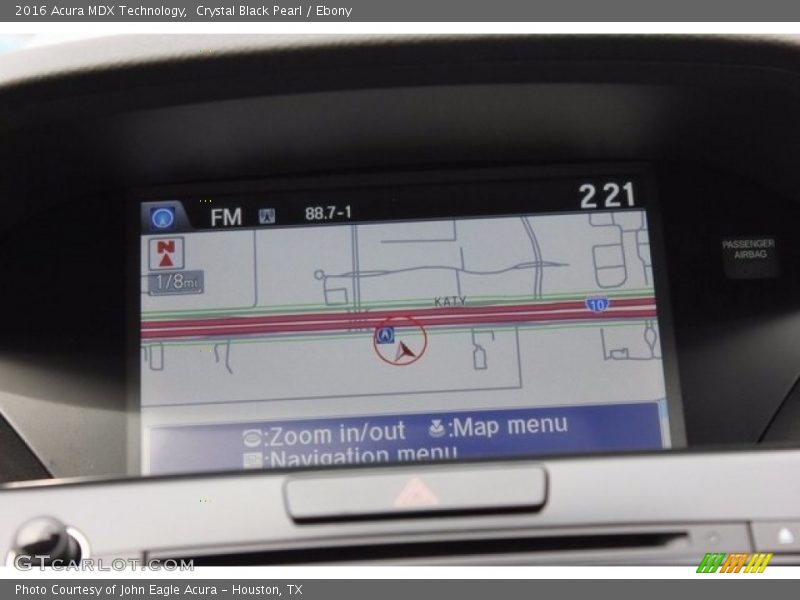 Crystal Black Pearl / Ebony 2016 Acura MDX Technology