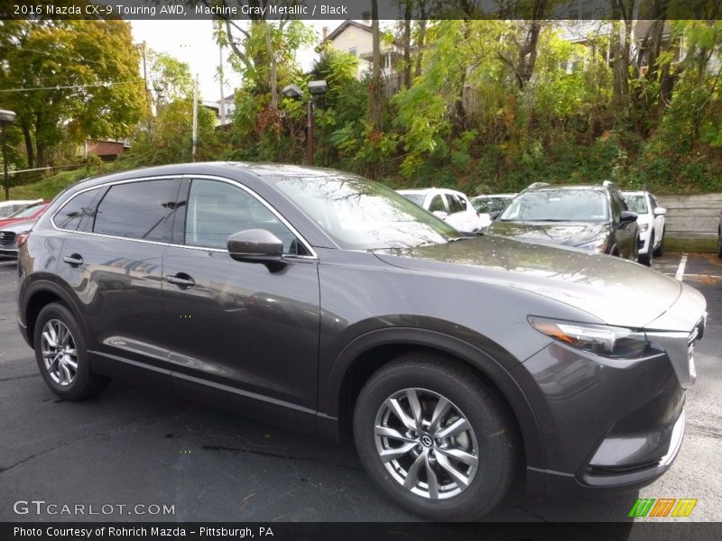 Machine Gray Metallic / Black 2016 Mazda CX-9 Touring AWD