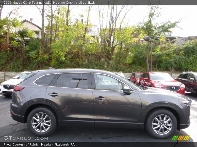 Machine Gray Metallic / Black 2016 Mazda CX-9 Touring AWD