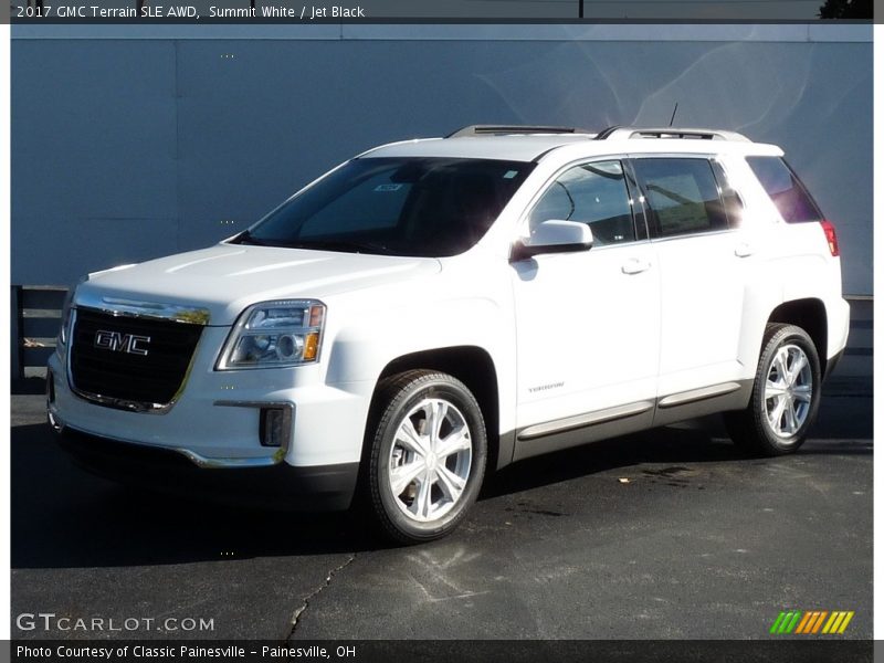 Summit White / Jet Black 2017 GMC Terrain SLE AWD