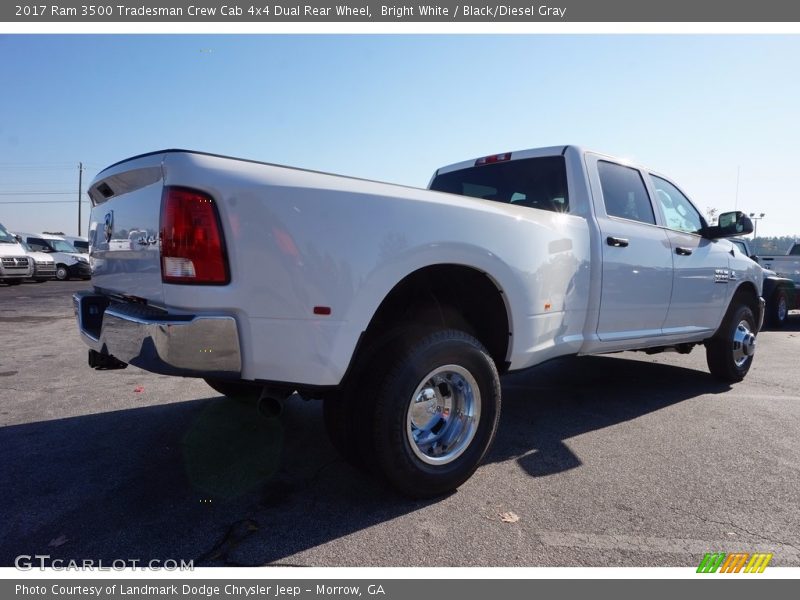 Bright White / Black/Diesel Gray 2017 Ram 3500 Tradesman Crew Cab 4x4 Dual Rear Wheel