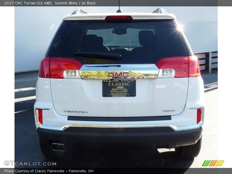 Summit White / Jet Black 2017 GMC Terrain SLE AWD