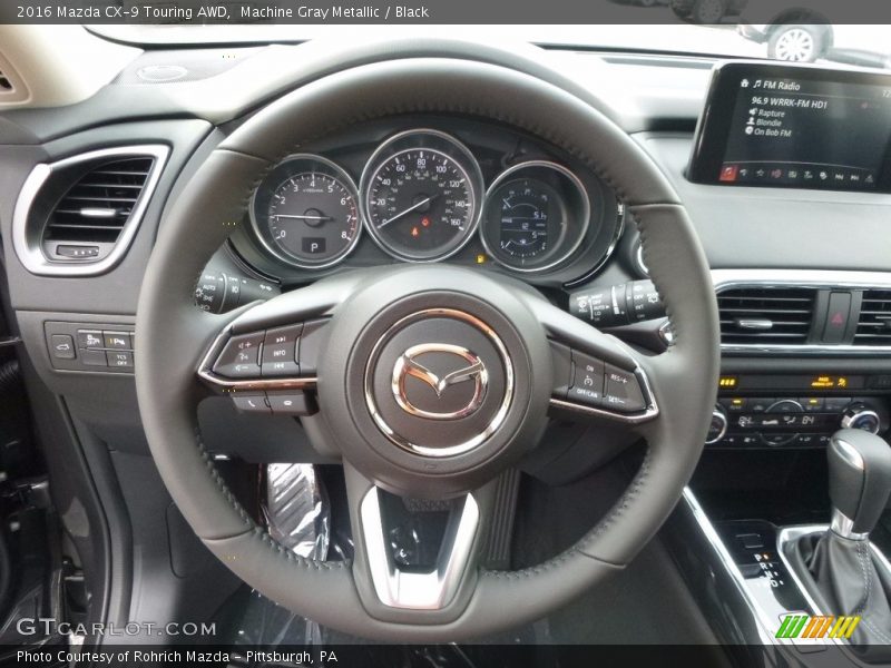 Machine Gray Metallic / Black 2016 Mazda CX-9 Touring AWD