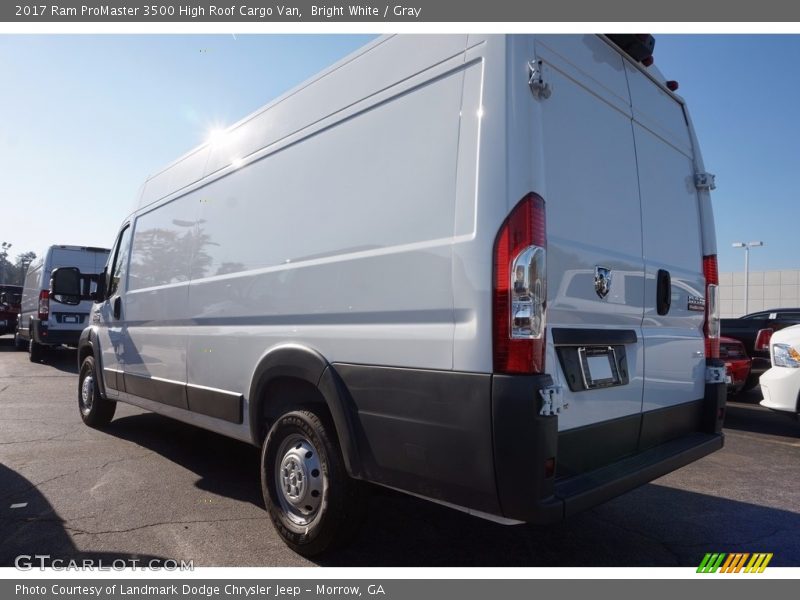 Bright White / Gray 2017 Ram ProMaster 3500 High Roof Cargo Van