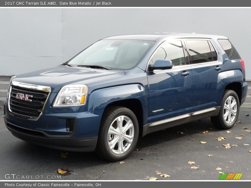 Slate Blue Metallic / Jet Black 2017 GMC Terrain SLE AWD