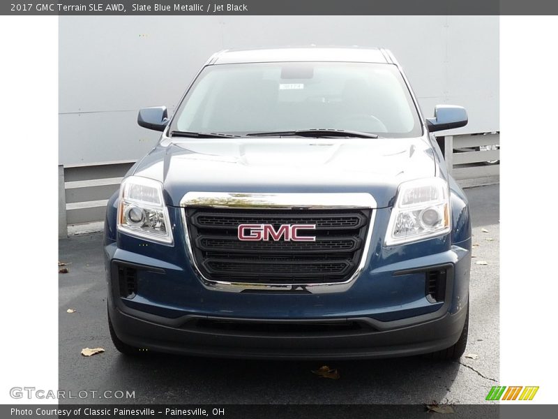 Slate Blue Metallic / Jet Black 2017 GMC Terrain SLE AWD