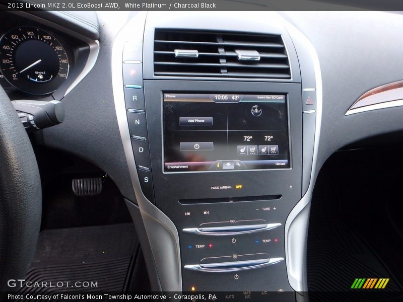 White Platinum / Charcoal Black 2013 Lincoln MKZ 2.0L EcoBoost AWD