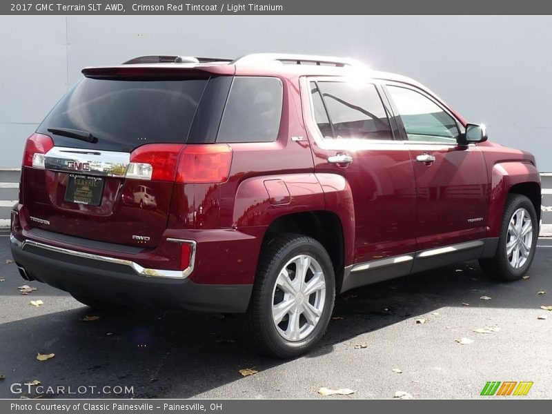 Crimson Red Tintcoat / Light Titanium 2017 GMC Terrain SLT AWD