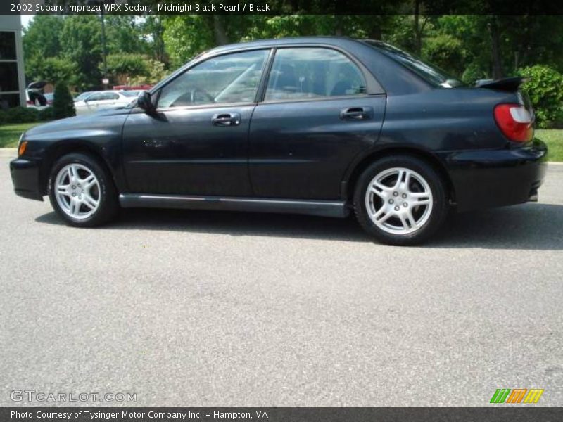 Midnight Black Pearl / Black 2002 Subaru Impreza WRX Sedan