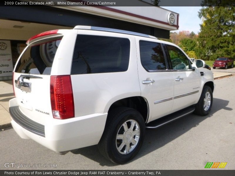 White Diamond / Cocoa/Cashmere 2009 Cadillac Escalade AWD