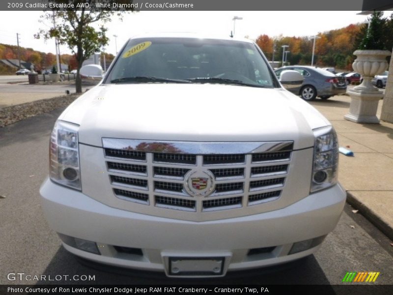 White Diamond / Cocoa/Cashmere 2009 Cadillac Escalade AWD