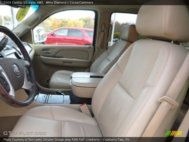 White Diamond / Cocoa/Cashmere 2009 Cadillac Escalade AWD