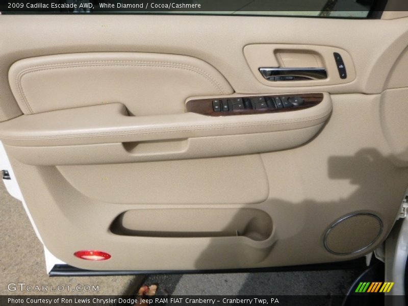 White Diamond / Cocoa/Cashmere 2009 Cadillac Escalade AWD
