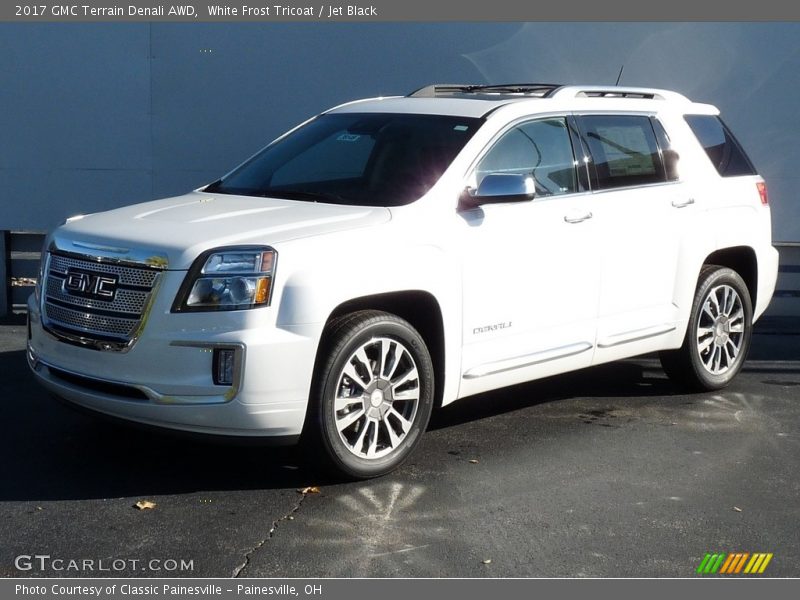 White Frost Tricoat / Jet Black 2017 GMC Terrain Denali AWD