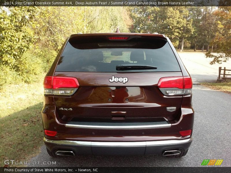 Deep Auburn Pearl / Summit Grand Canyon Jeep Brown Natura Leather 2014 Jeep Grand Cherokee Summit 4x4