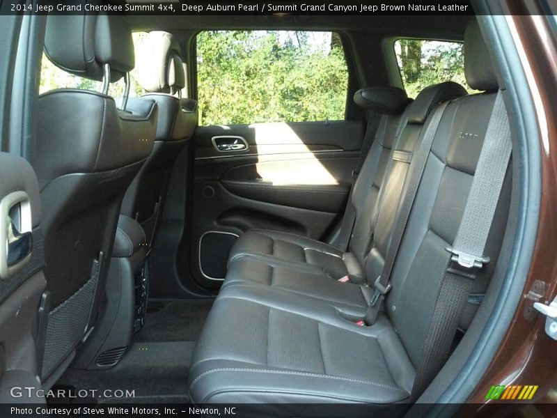 Deep Auburn Pearl / Summit Grand Canyon Jeep Brown Natura Leather 2014 Jeep Grand Cherokee Summit 4x4