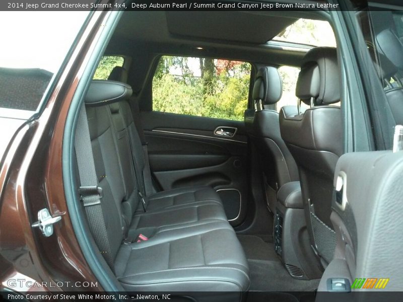 Deep Auburn Pearl / Summit Grand Canyon Jeep Brown Natura Leather 2014 Jeep Grand Cherokee Summit 4x4
