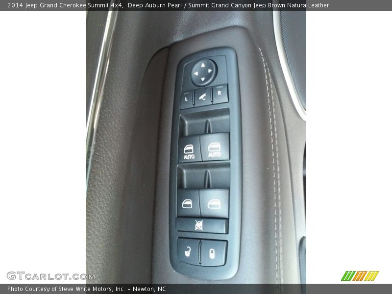 Deep Auburn Pearl / Summit Grand Canyon Jeep Brown Natura Leather 2014 Jeep Grand Cherokee Summit 4x4