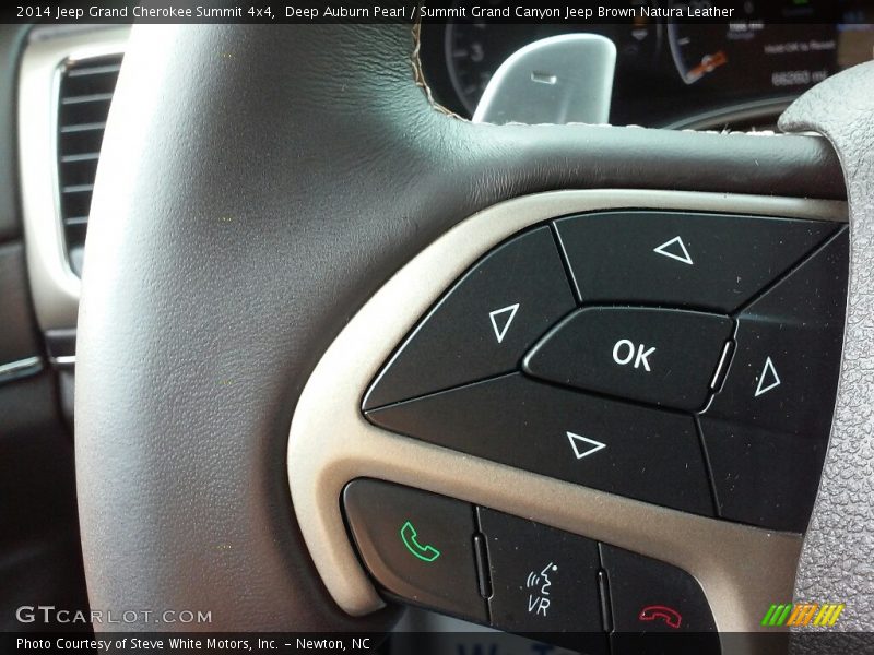 Deep Auburn Pearl / Summit Grand Canyon Jeep Brown Natura Leather 2014 Jeep Grand Cherokee Summit 4x4
