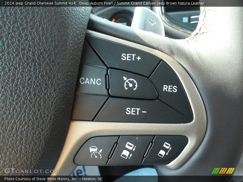 Deep Auburn Pearl / Summit Grand Canyon Jeep Brown Natura Leather 2014 Jeep Grand Cherokee Summit 4x4