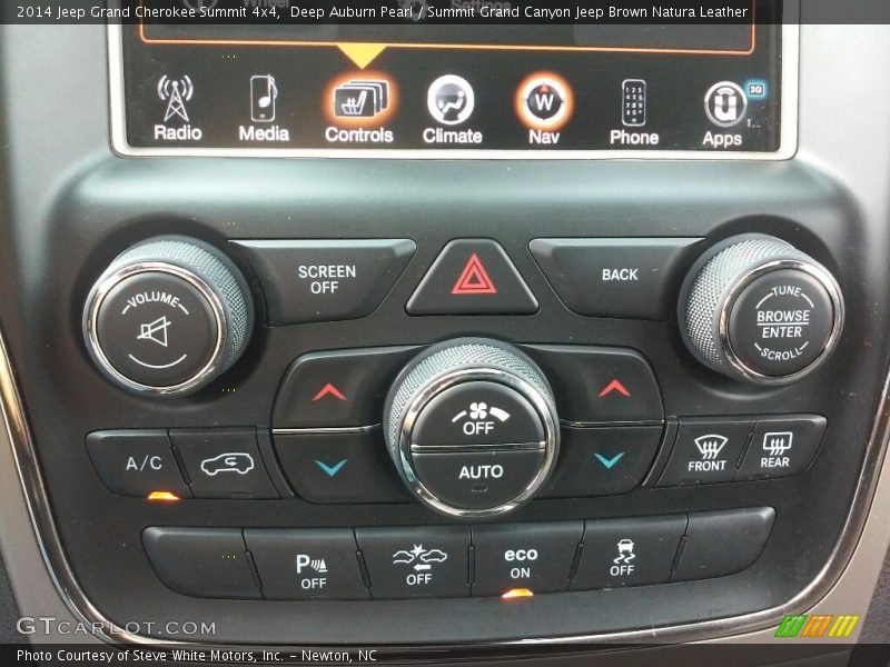 Deep Auburn Pearl / Summit Grand Canyon Jeep Brown Natura Leather 2014 Jeep Grand Cherokee Summit 4x4