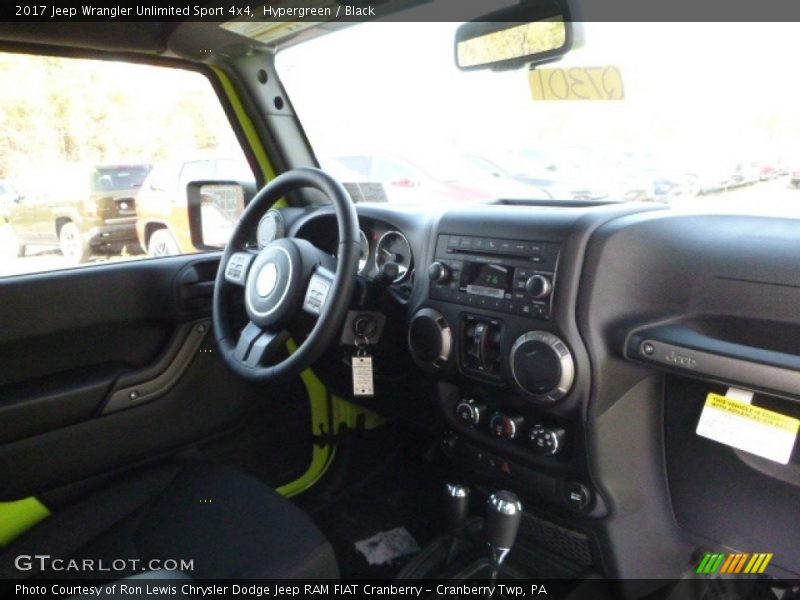Hypergreen / Black 2017 Jeep Wrangler Unlimited Sport 4x4