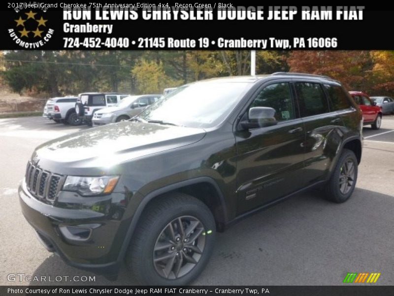 Recon Green / Black 2017 Jeep Grand Cherokee 75th Annivesary Edition 4x4
