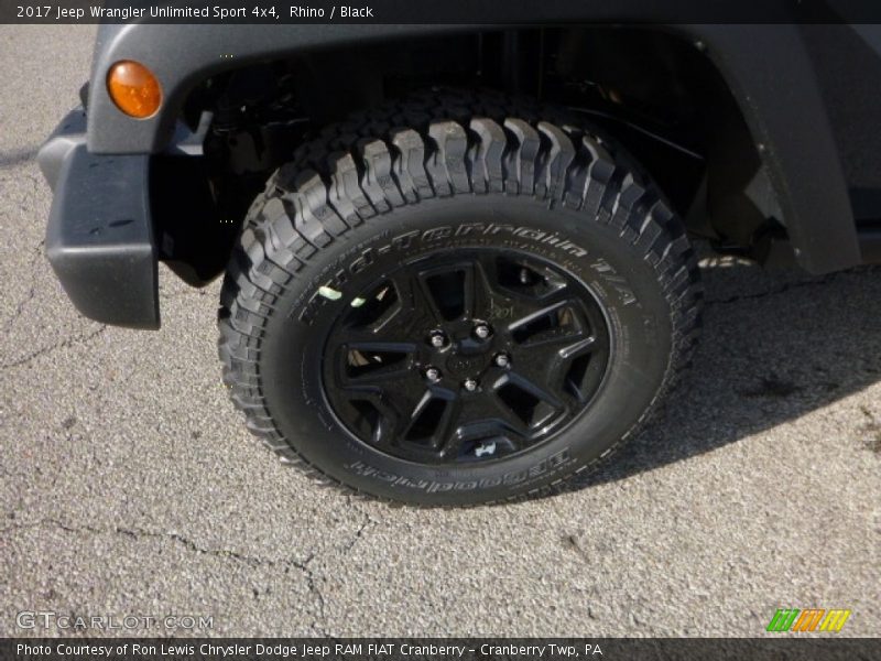 Rhino / Black 2017 Jeep Wrangler Unlimited Sport 4x4