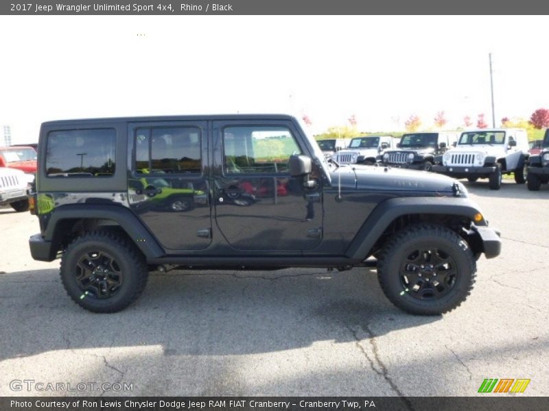 Rhino / Black 2017 Jeep Wrangler Unlimited Sport 4x4