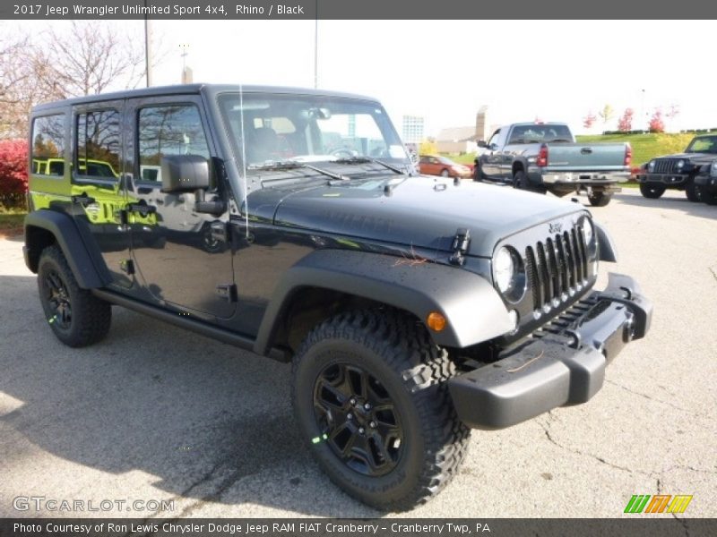 Rhino / Black 2017 Jeep Wrangler Unlimited Sport 4x4
