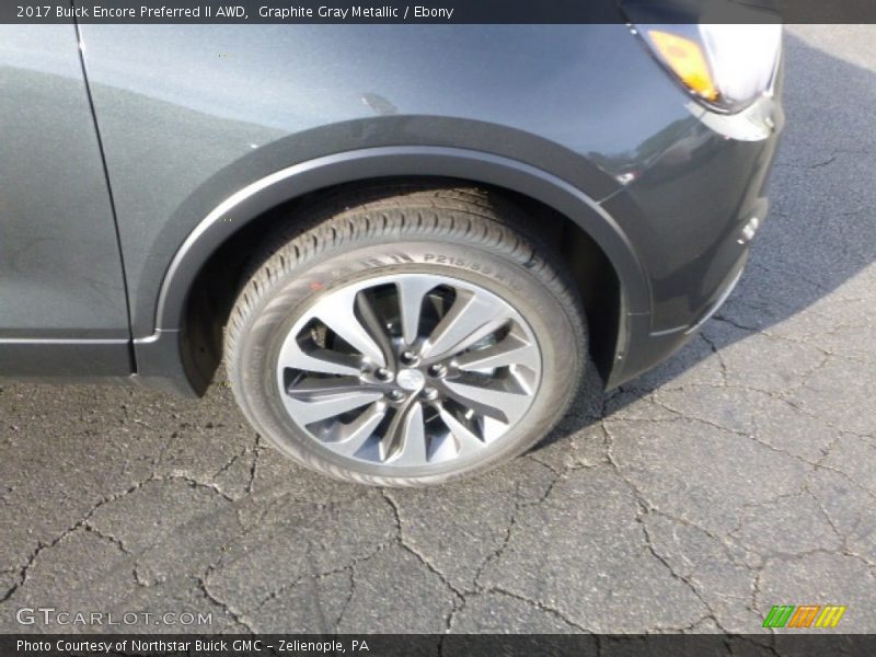 Graphite Gray Metallic / Ebony 2017 Buick Encore Preferred II AWD