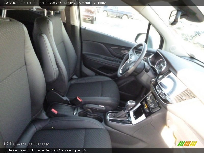 Graphite Gray Metallic / Ebony 2017 Buick Encore Preferred II AWD