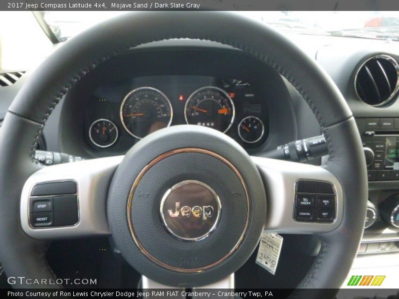 Mojave Sand / Dark Slate Gray 2017 Jeep Compass Latitude 4x4