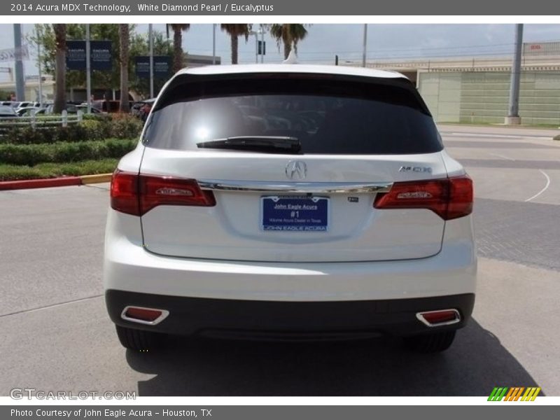White Diamond Pearl / Eucalyptus 2014 Acura MDX Technology