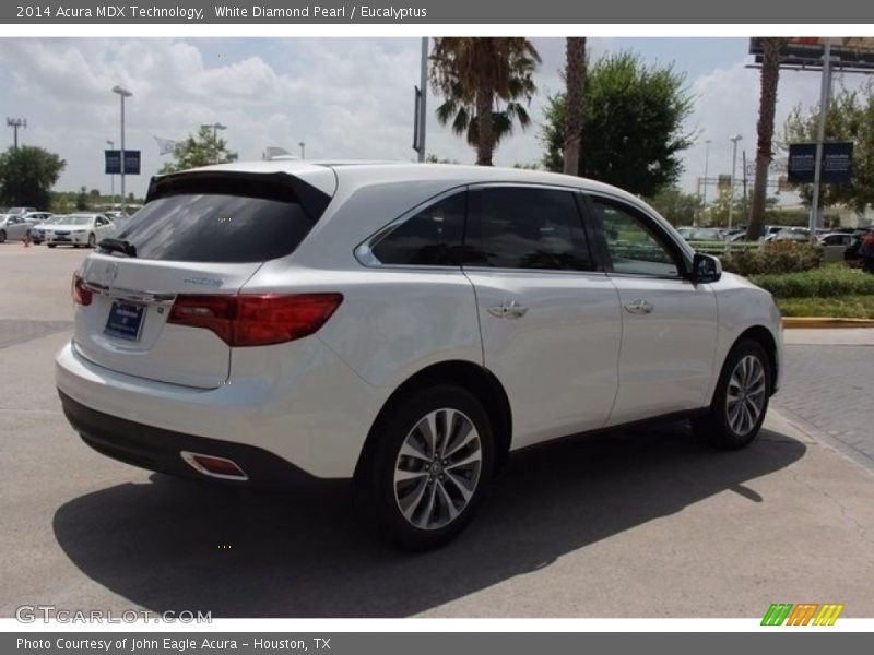 White Diamond Pearl / Eucalyptus 2014 Acura MDX Technology