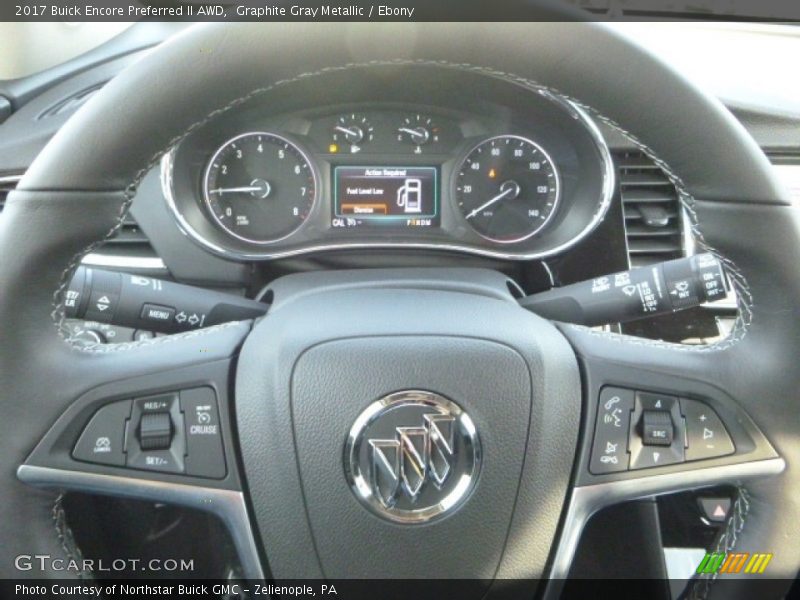 Graphite Gray Metallic / Ebony 2017 Buick Encore Preferred II AWD