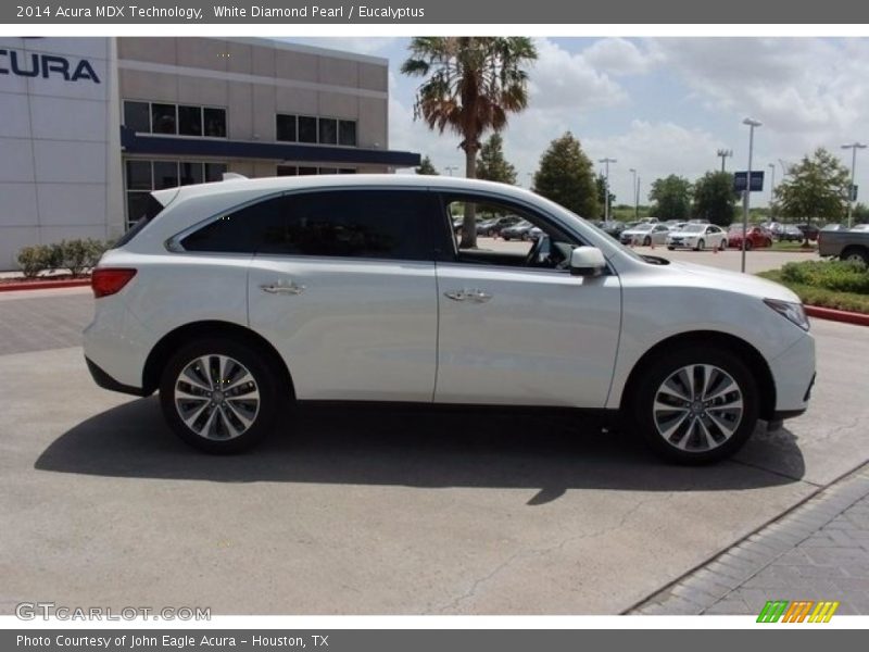 White Diamond Pearl / Eucalyptus 2014 Acura MDX Technology