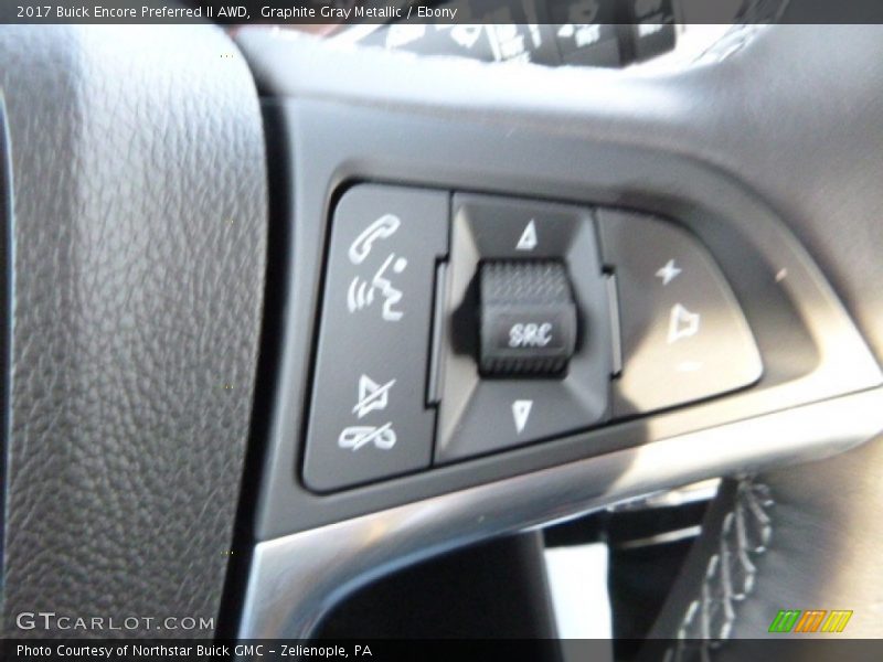 Graphite Gray Metallic / Ebony 2017 Buick Encore Preferred II AWD