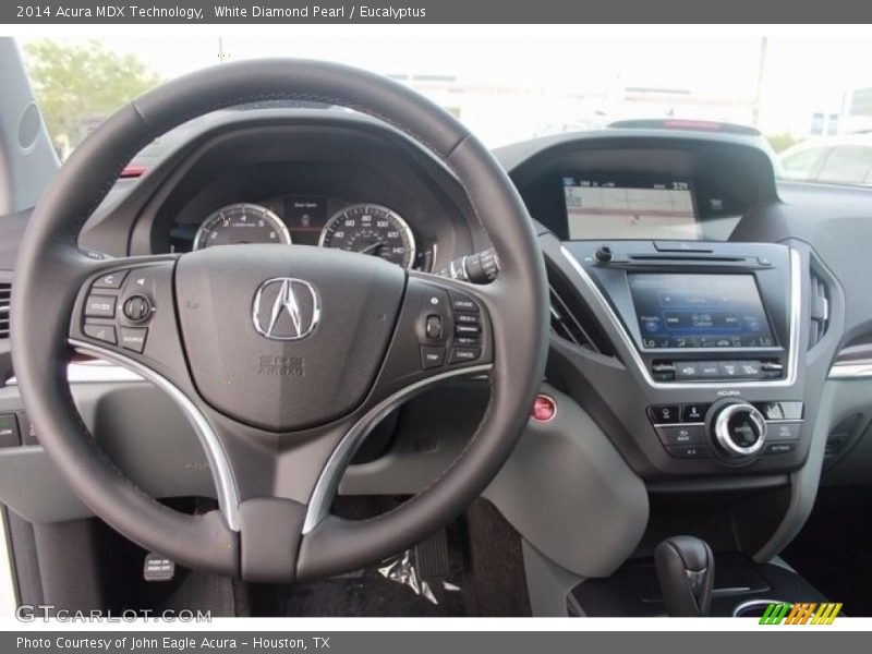 White Diamond Pearl / Eucalyptus 2014 Acura MDX Technology