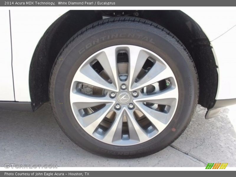 White Diamond Pearl / Eucalyptus 2014 Acura MDX Technology