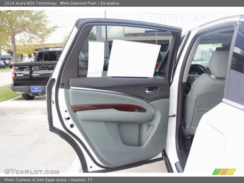 White Diamond Pearl / Eucalyptus 2014 Acura MDX Technology