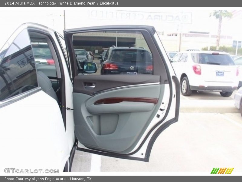 White Diamond Pearl / Eucalyptus 2014 Acura MDX Technology