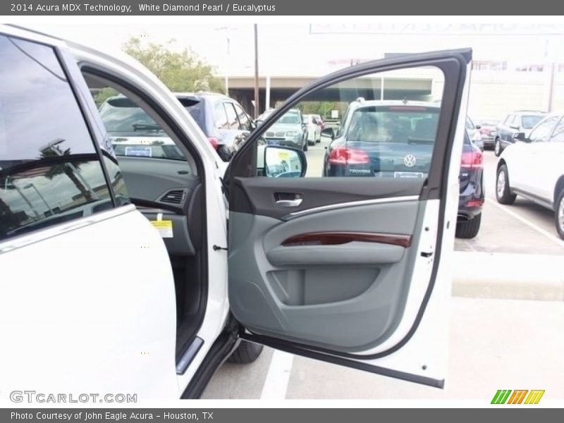 White Diamond Pearl / Eucalyptus 2014 Acura MDX Technology