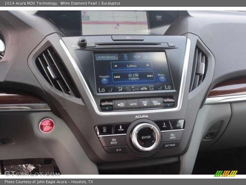 White Diamond Pearl / Eucalyptus 2014 Acura MDX Technology