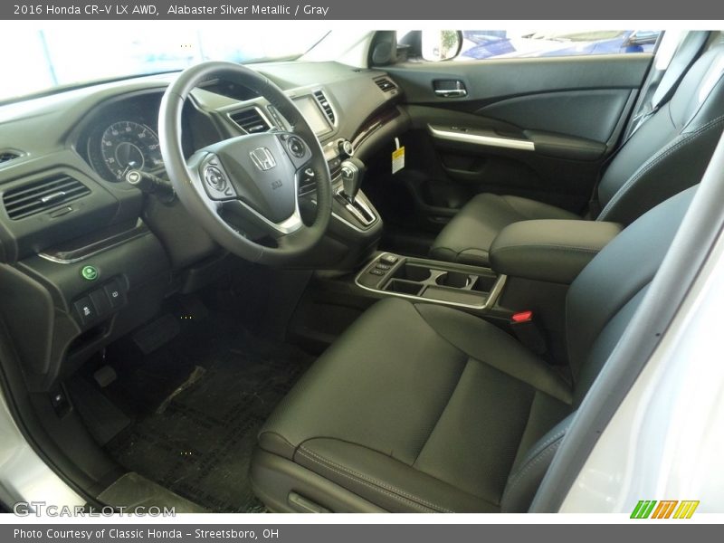 Alabaster Silver Metallic / Gray 2016 Honda CR-V LX AWD