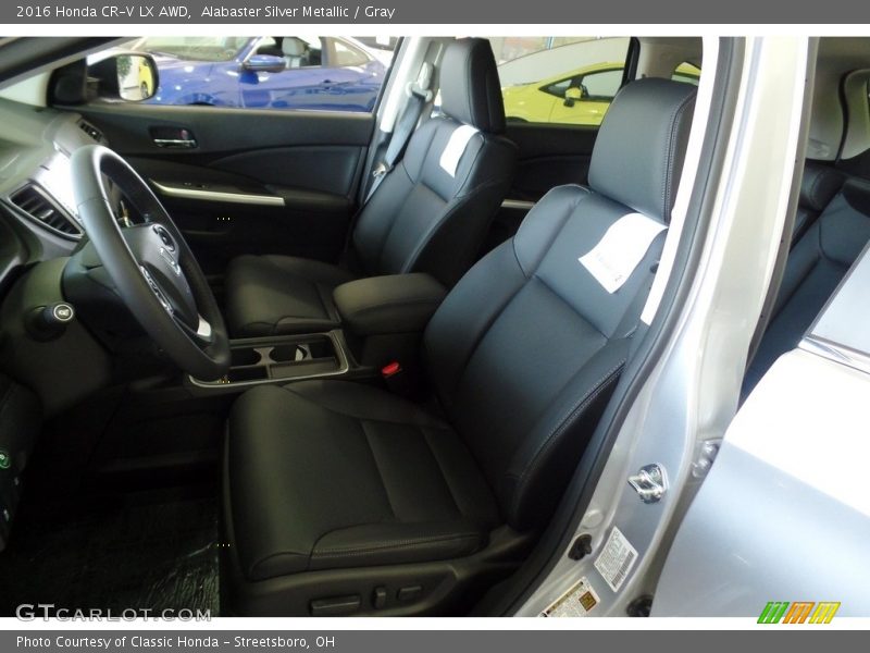 Alabaster Silver Metallic / Gray 2016 Honda CR-V LX AWD