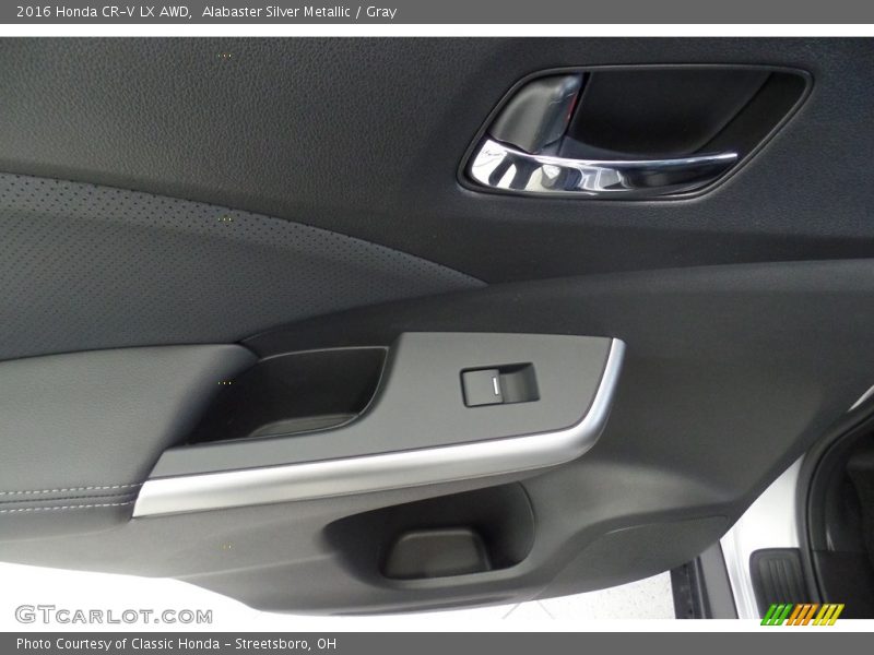 Alabaster Silver Metallic / Gray 2016 Honda CR-V LX AWD